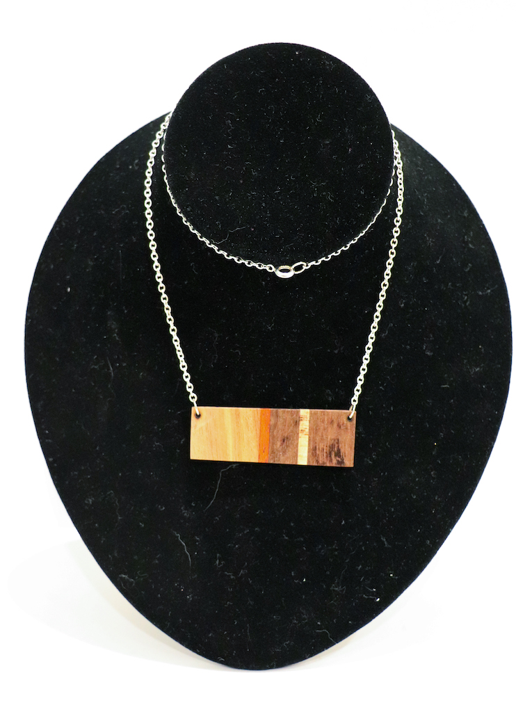 (image for) Multiwood Striped Necklace